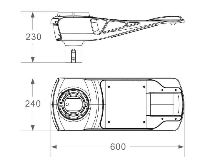 Андозаи офтобӣ боиси Street Light 20w