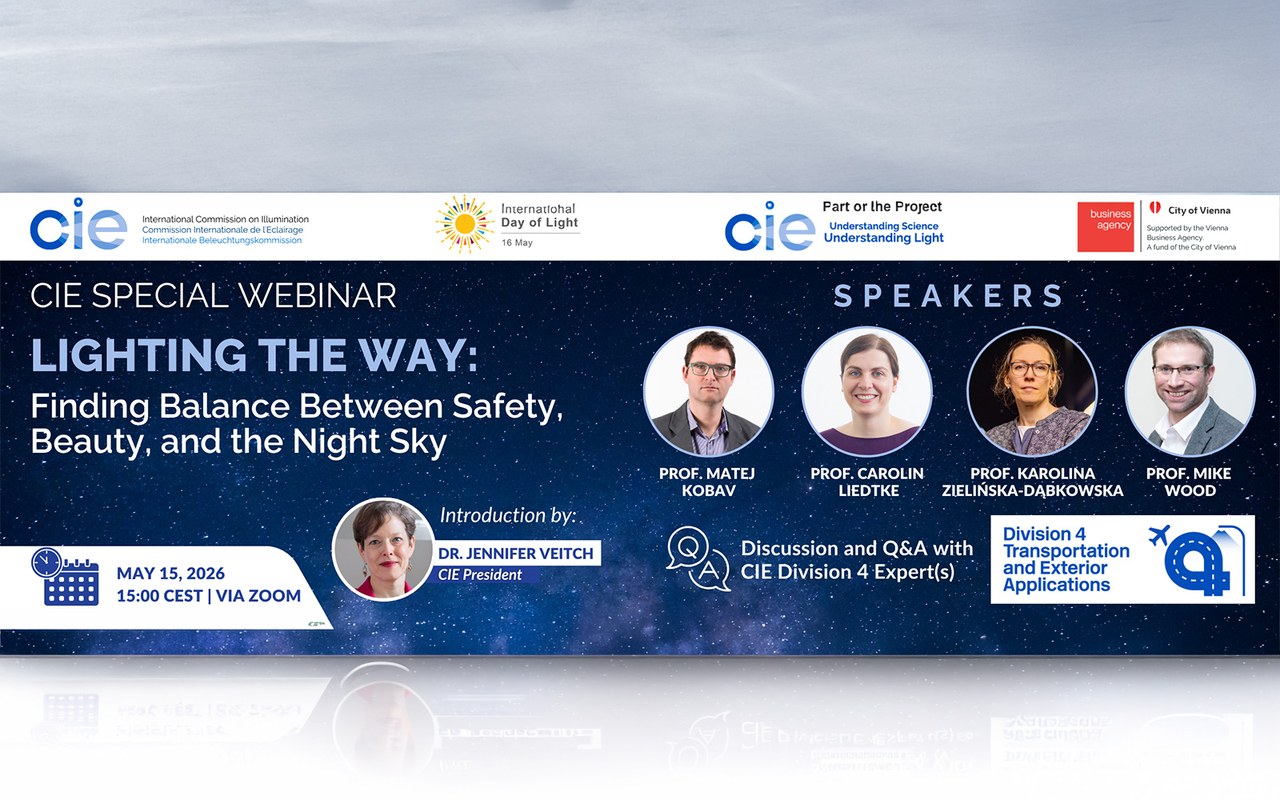 CIE Webinar: “Lighting the Way: Finding Balance Between Safety, Beauty and the Night Sky”