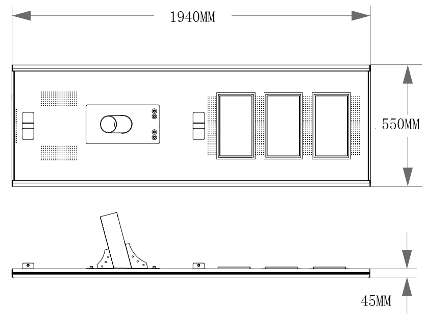 Dimensioni 200 W